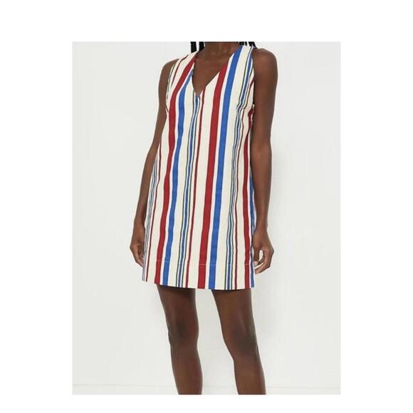Tuckernuck Pomander Place Americana Stripe Kira Mini Dress NWT Small S - Picture 1 of 4
